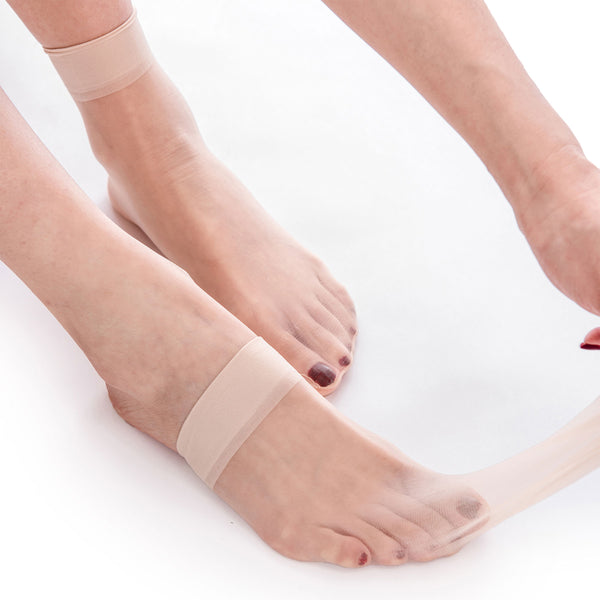 Unisex Sheer Ankle Pop Short Socks – 5 Pairs Unisex Sheer Ankle Pop Short Socks – 5 Pairs