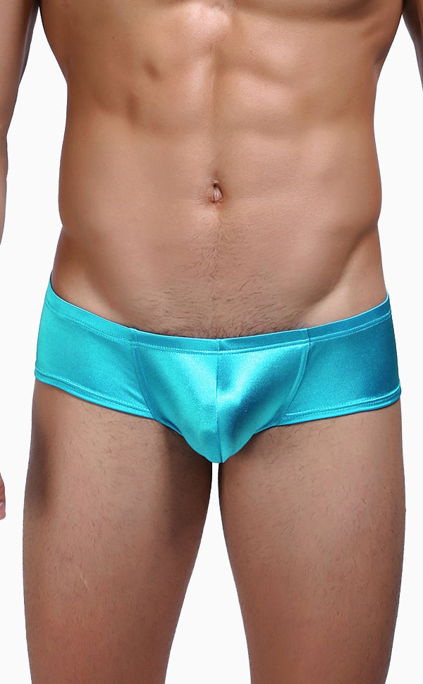 Glossy Micro Shaped Trunk with Pouch Glossy Micro Shaped Trunk with Pouch