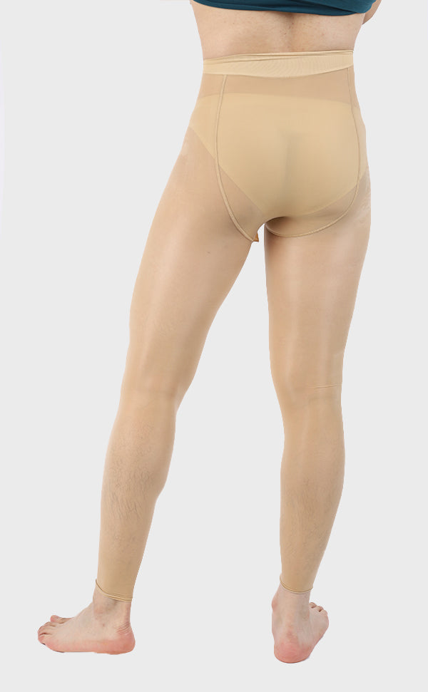 Men’s Glossy Footless Pantyhose with Sheath Open Men’s Glossy Footless Pantyhose with Sheath Open