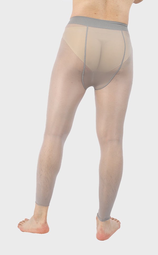 Men’s Glossy Footless Pantyhose with Sheath Open Men’s Glossy Footless Pantyhose with Sheath Open