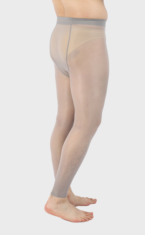 Men’s Glossy Footless Pantyhose with Sheath Closed Men’s Glossy Footless Pantyhose with Sheath Closed