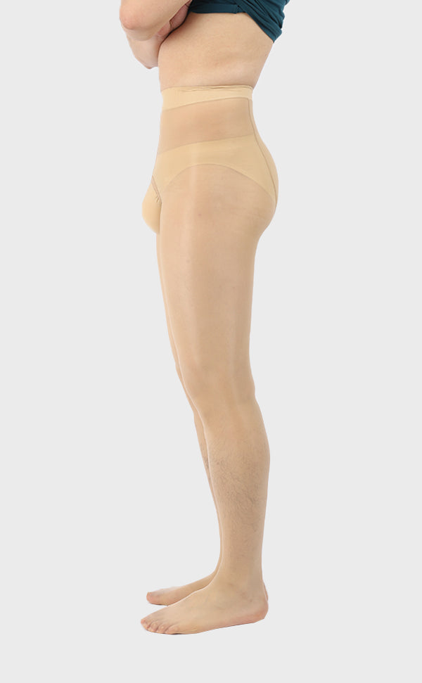 Men's Shiny Crotchless Pantyhose Tights 8D Men's Shiny Crotchless Pantyhose Tights 8D