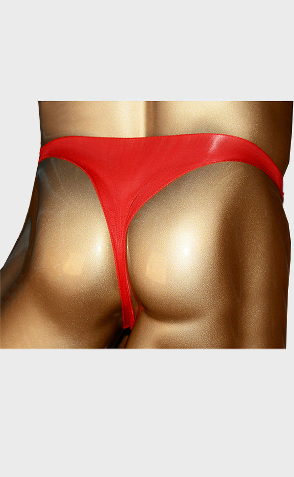 Shiny Sheer Pantyhose Thong for Men Shiny Sheer Pantyhose Thong for Men