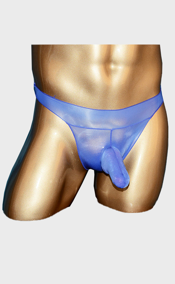 Shiny Sheer Pantyhose Thong for Men Shiny Sheer Pantyhose Thong for Men