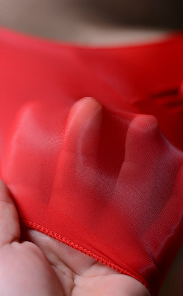 Shiny Sheer Pantyhose Thong for Men Shiny Sheer Pantyhose Thong for Men