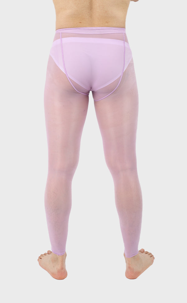 Men's Glossy Nylon Footless Tights Sheath Open Men's Glossy Nylon Footless Tights Sheath Open