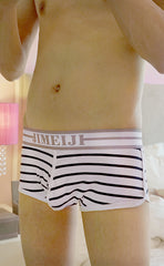 Men’s Fashion Cotton Stripes Micro Boxer Shorts
