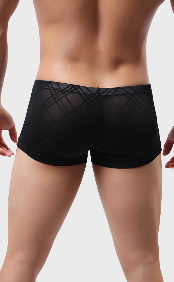 Men's Breathable Grid Pattern Trunk Men's Breathable Grid Pattern Trunk