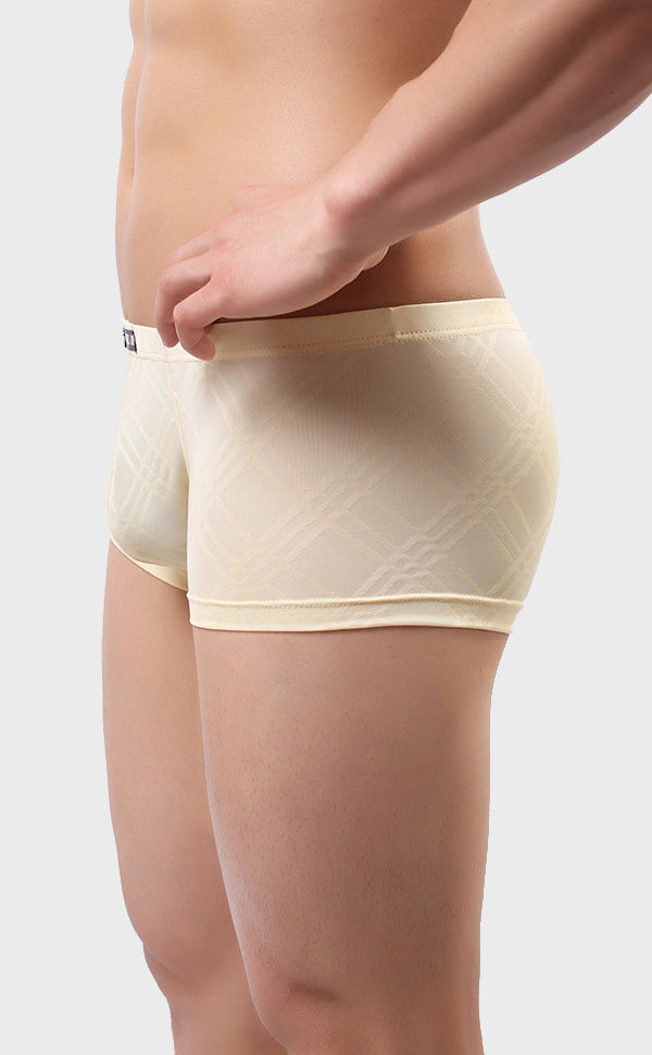 Men's Breathable Grid Pattern Trunk Men's Breathable Grid Pattern Trunk