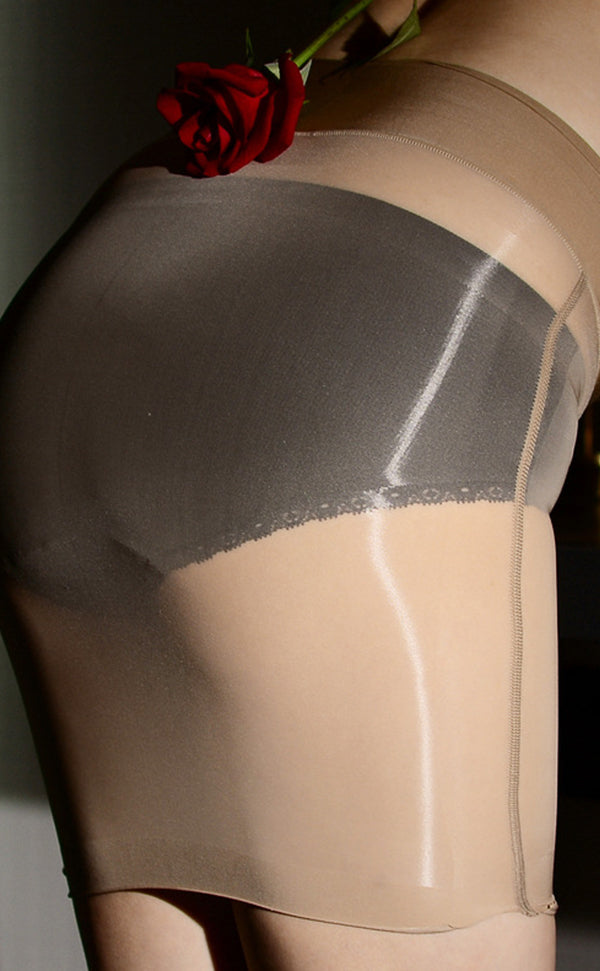 Glossy Solid Color High Rise Hip Skirt Glossy Solid Color High Rise Hip Skirt