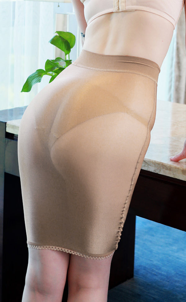Sheer Satin High Rise Hip Skirt Sheer Satin High Rise Hip Skirt