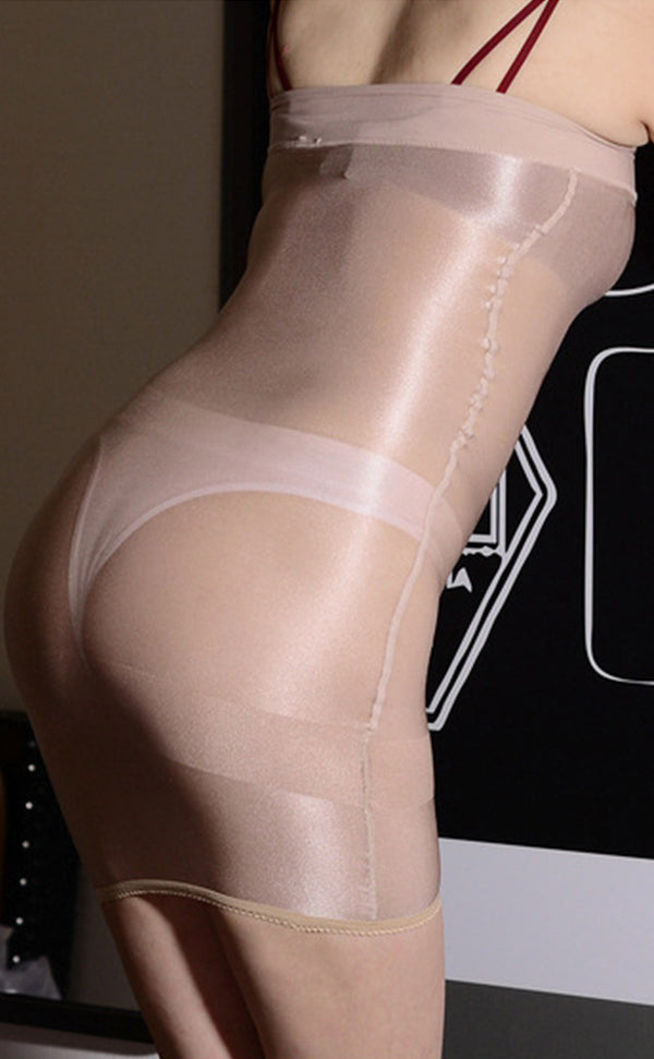 High Glossy Tube Top Satin Bodycon Dress High Glossy Tube Top Satin Bodycon Dress