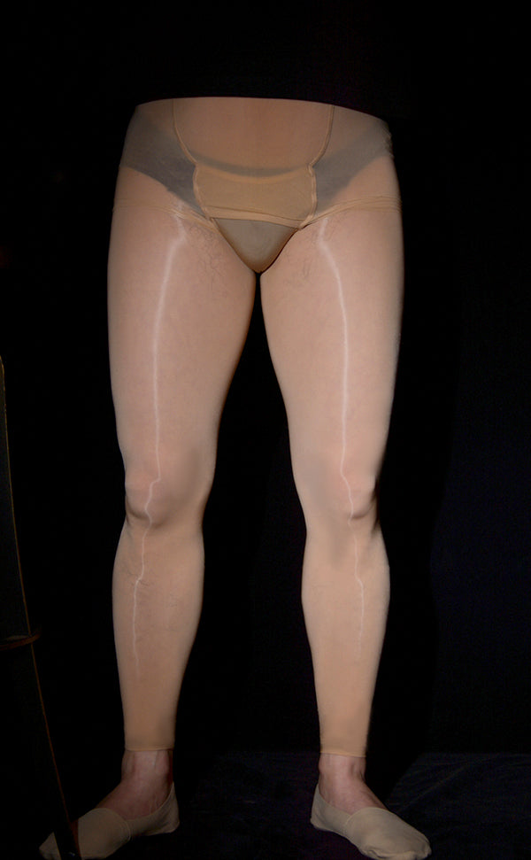 Men’s Glossy Footless Pantyhose Fly Open Men’s Glossy Footless Pantyhose Fly Open