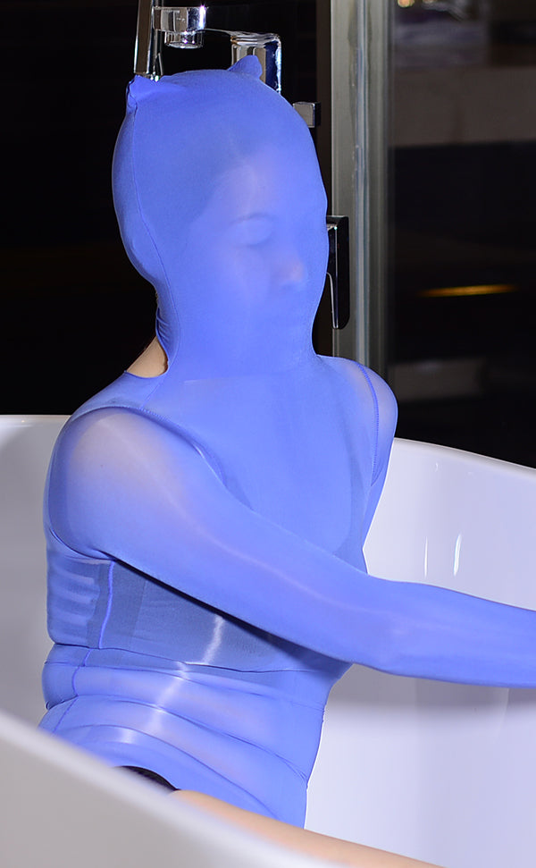 Sheer Glossy Hooded Bodysuit Sheer Glossy Hooded Bodysuit