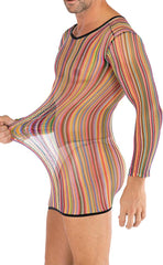 Men’s Net Nylon Long Sleeve Dress