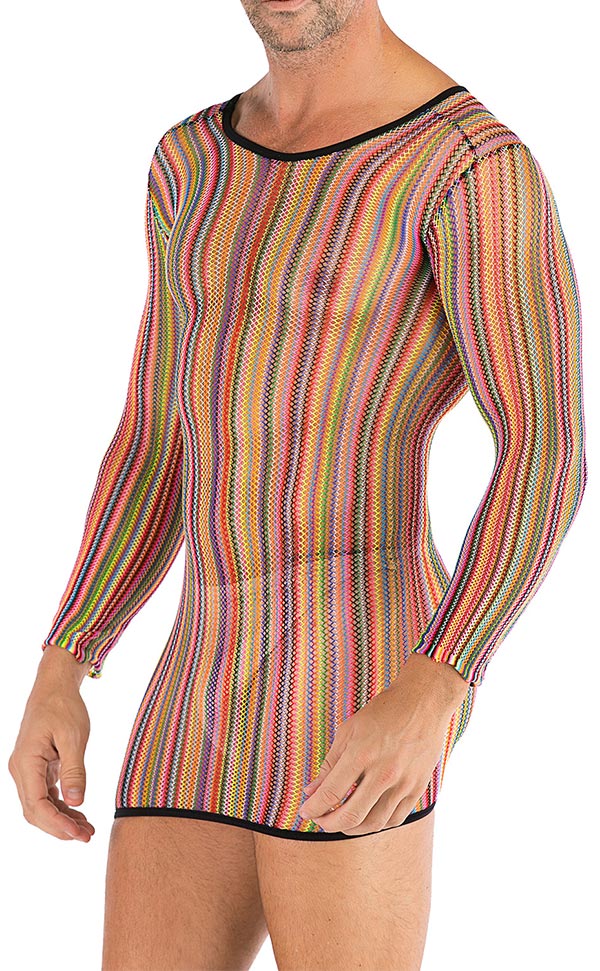 Men’s Net Nylon Long Sleeve Dress Men’s Net Nylon Long Sleeve Dress