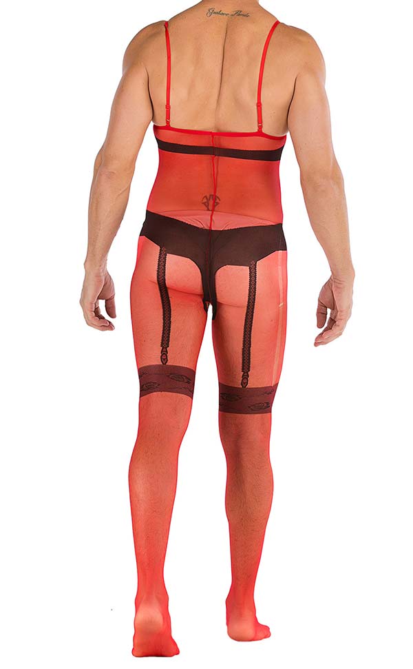 Men's Sling Transparent Open Crotch Body Stocking Men's Sling Transparent Open Crotch Body Stocking