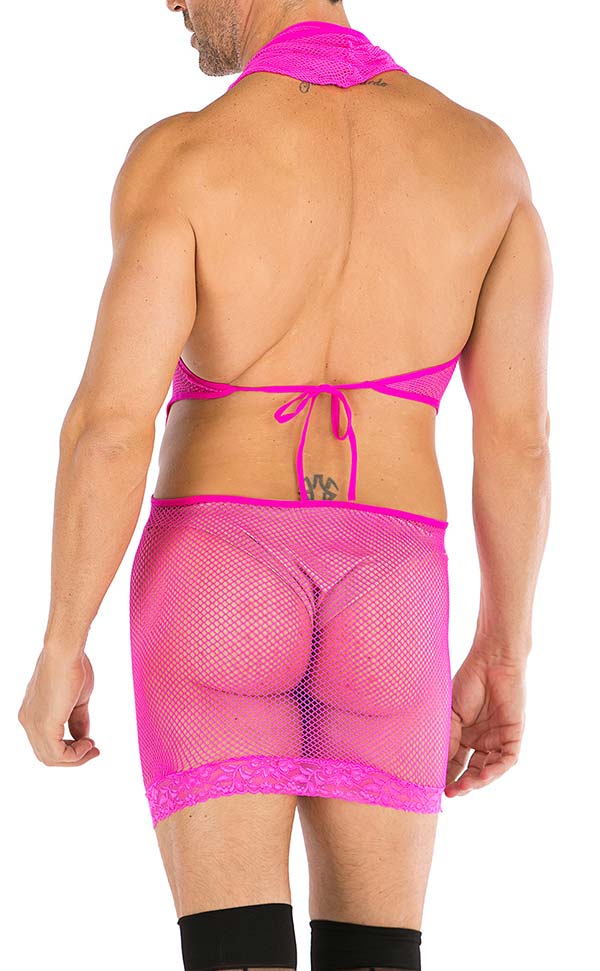 Men's Sexy Fishnet Halter Lingerie Men's Sexy Fishnet Halter Lingerie