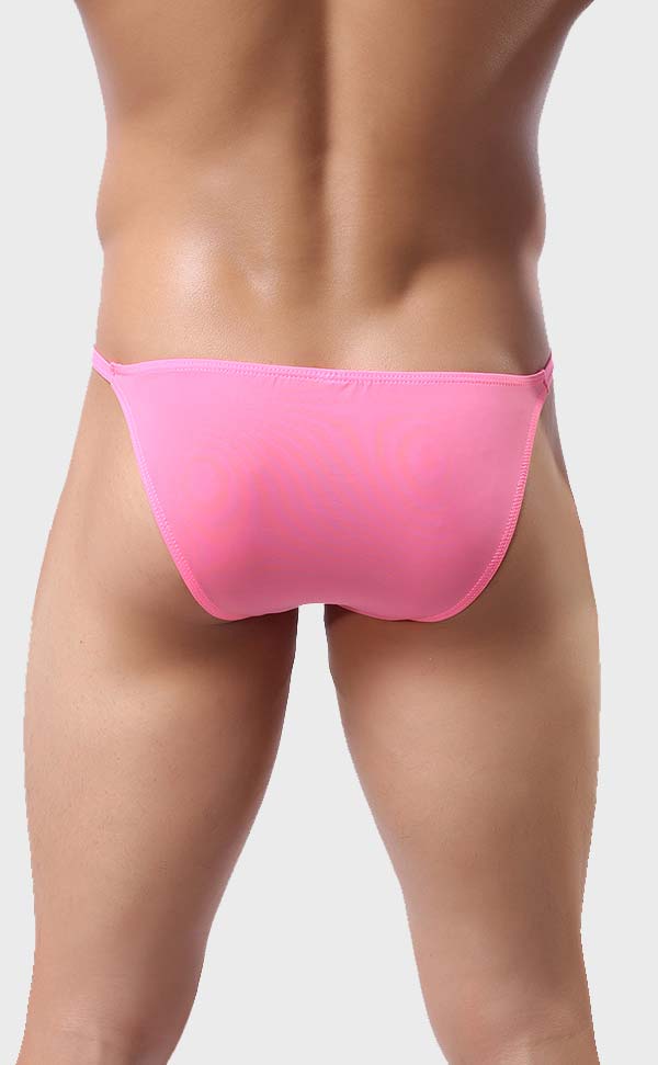 Men’s Semi Sheer Bikini with Adjustable Waistband Men’s Semi Sheer Bikini with Adjustable Waistband