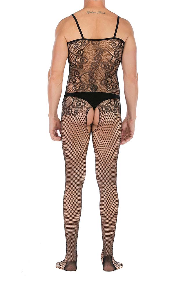 Men's Sling Keyhole Front Crotchless Bodystocking Men's Sling Keyhole Front Crotchless Bodystocking