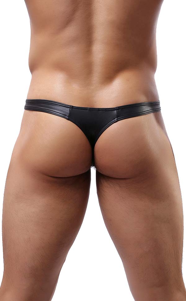 Sexy Men’s Faux Leather Thongs Sexy Men’s Faux Leather Thongs