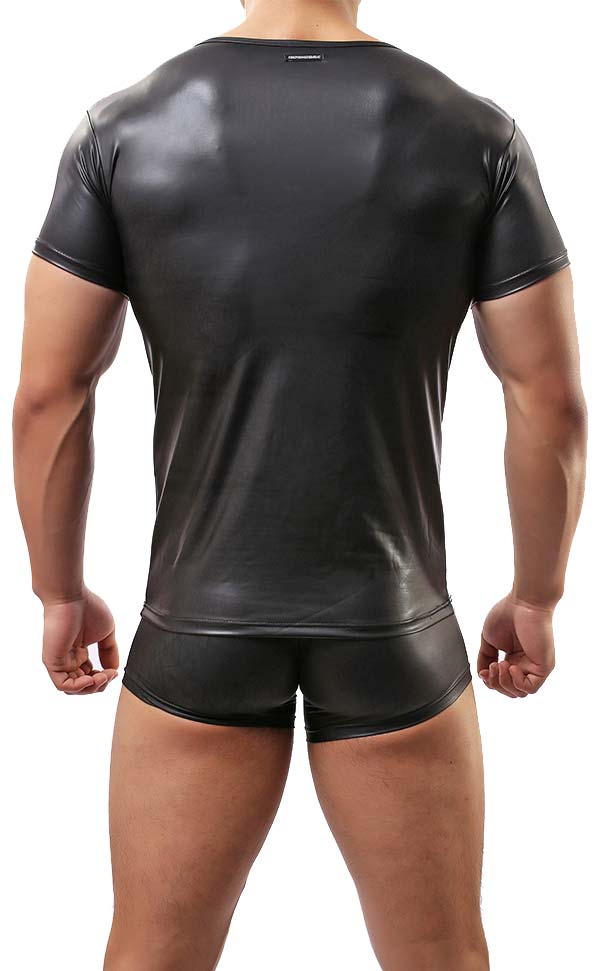 Men’s Faux Leather T-Shirt and Trunk Men’s Faux Leather T-Shirt and Trunk
