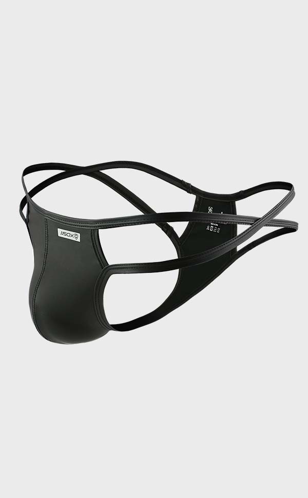 Men's Fashion Faux Leather T-Back Men's Fashion Faux Leather T-Back