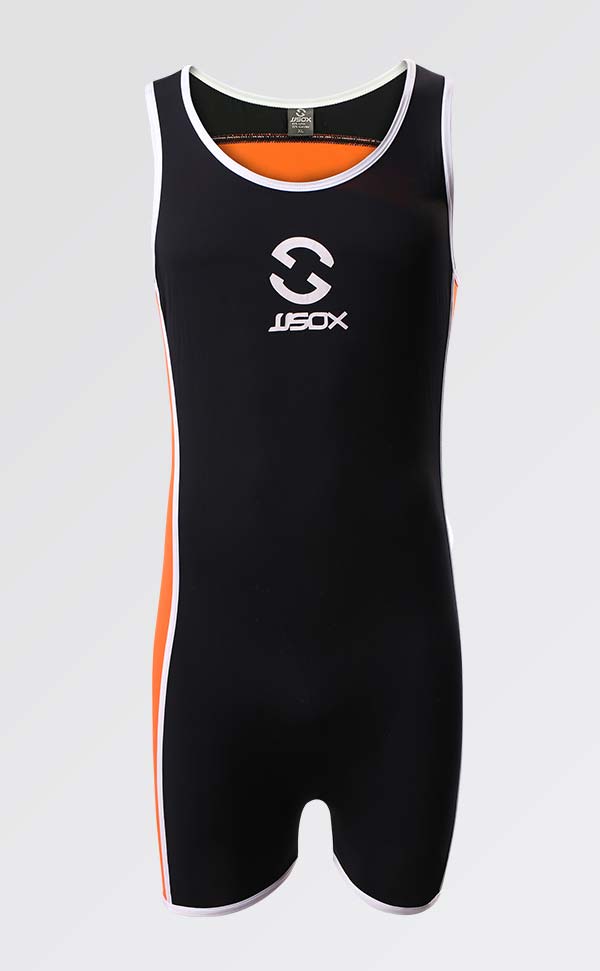 Men's Bicolor Swim Bodysuit Sleeveless Men's Bicolor Swim Bodysuit Sleeveless