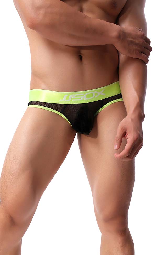 Men's Sex Mesh Wide Waist Cut Out Bikini Men's Sex Mesh Wide Waist Cut Out Bikini