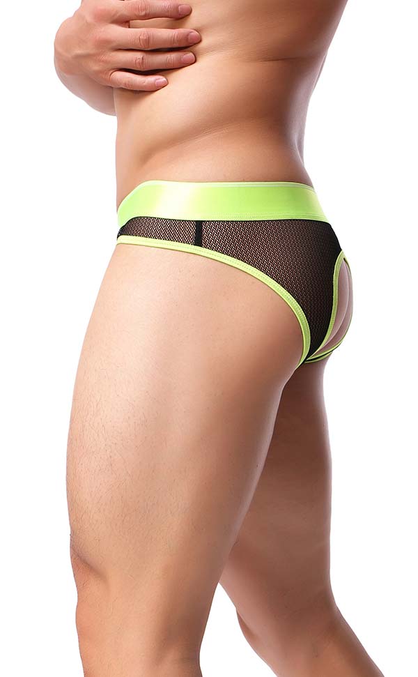 Men's Sex Mesh Wide Waist Cut Out Bikini Men's Sex Mesh Wide Waist Cut Out Bikini