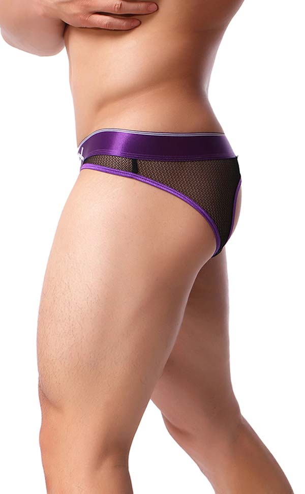 Men's Sex Mesh Wide Waist Cut Out Bikini Men's Sex Mesh Wide Waist Cut Out Bikini