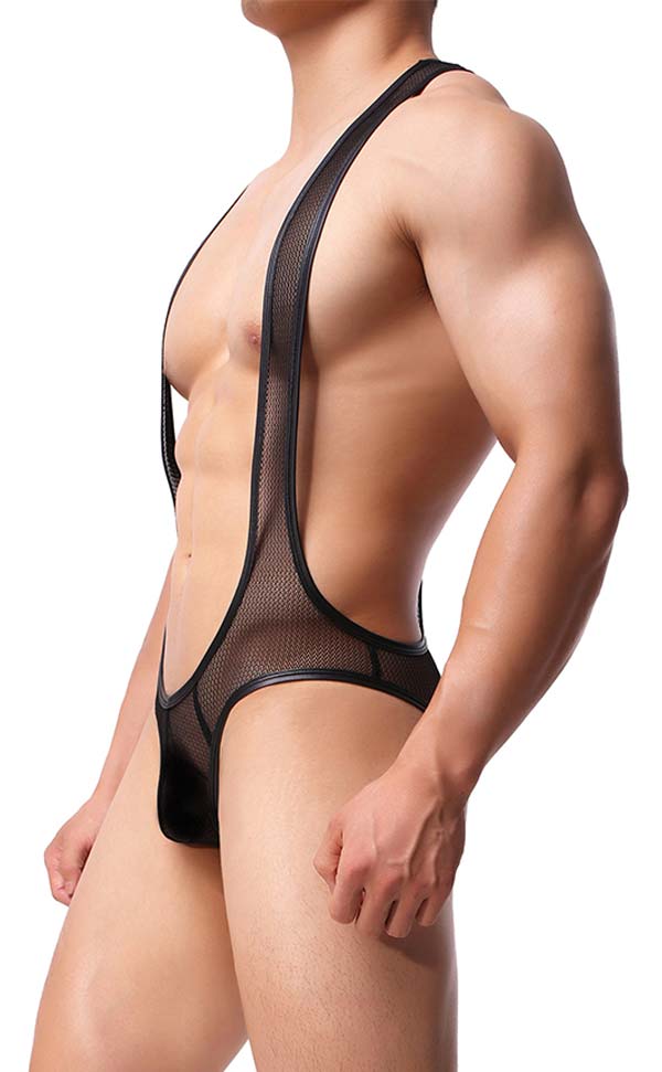 Men's Open Butt Jockstrap Bodysuit Men's Open Butt Jockstrap Bodysuit