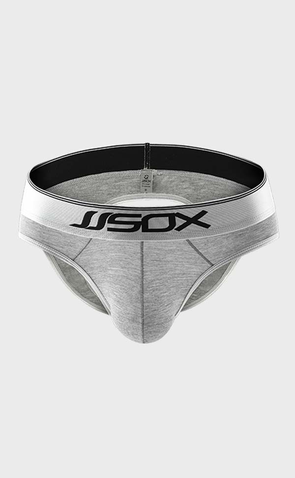 Men's Modal Bicolor Briefs Butt Open Men's Modal Bicolor Briefs Butt Open