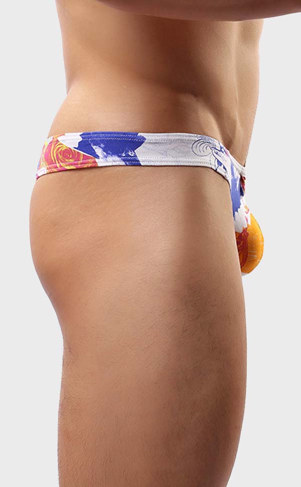 Cotton Printing Thongs with O Ring Cotton Printing Thongs with O Ring