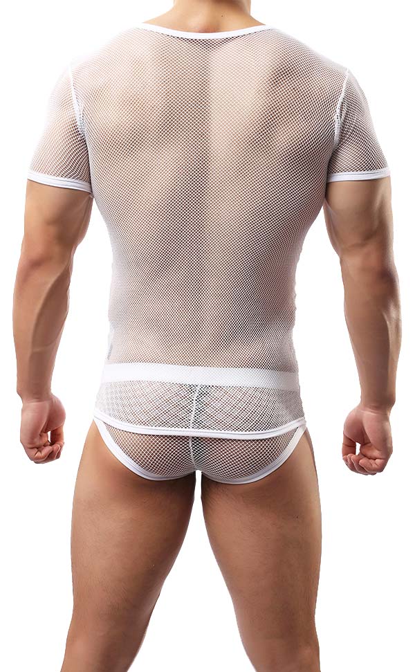 Men's 2Pcs Sheer Mesh Set Men's 2Pcs Sheer Mesh Set