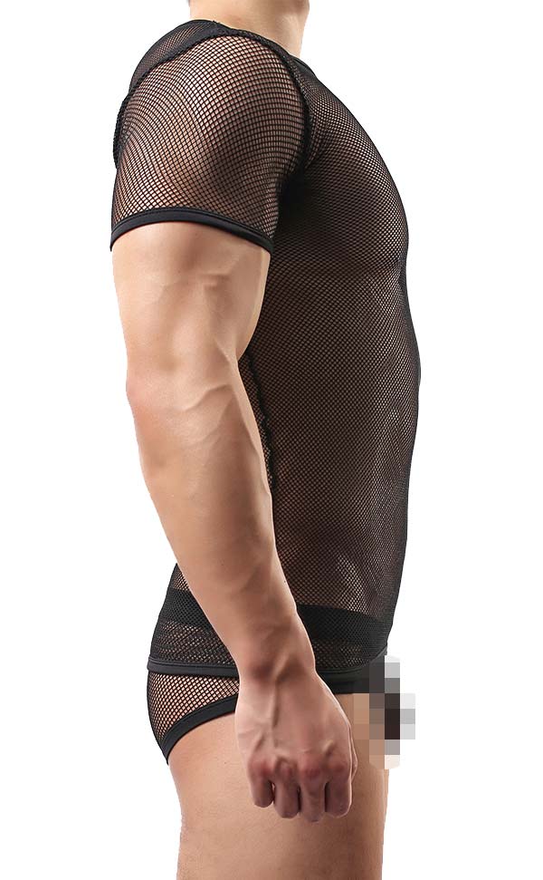Men's 2Pcs Sheer Mesh Set Men's 2Pcs Sheer Mesh Set