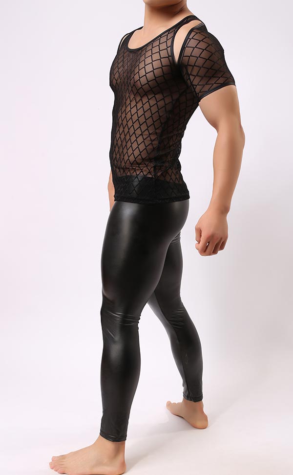 Men’s Diamond Mesh Tank Top Sets Men’s Diamond Mesh Tank Top Sets