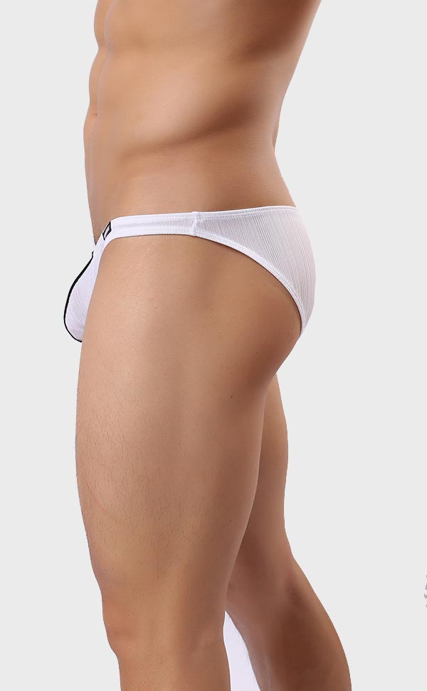 Men's Ribbed Bicolor U-Shape Bikini Men's Ribbed Bicolor U-Shape Bikini