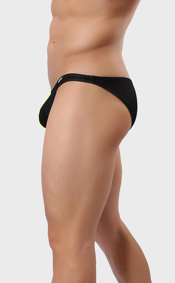 Men's Ribbed Bicolor U-Shape Bikini Men's Ribbed Bicolor U-Shape Bikini