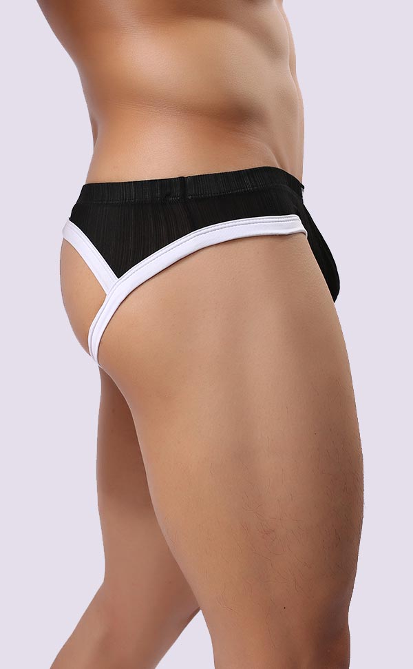 Men's Ribbed Briefs Butt Open Men's Ribbed Briefs Butt Open