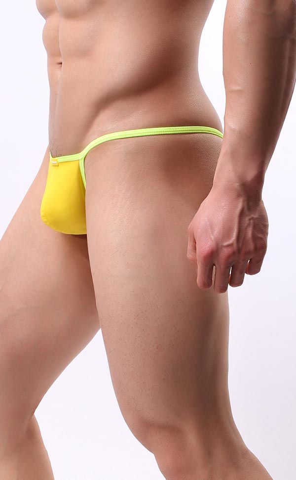 Men's Sexy PU Leather Low Rise T-Back Men's Sexy PU Leather Low Rise T-Back