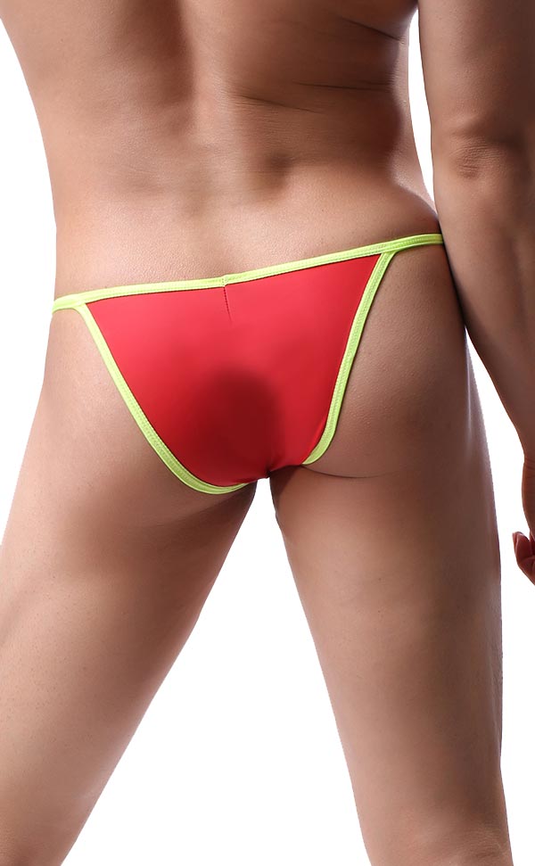 Men's Sexy PU Leather Low Rise T-Back Men's Sexy PU Leather Low Rise T-Back