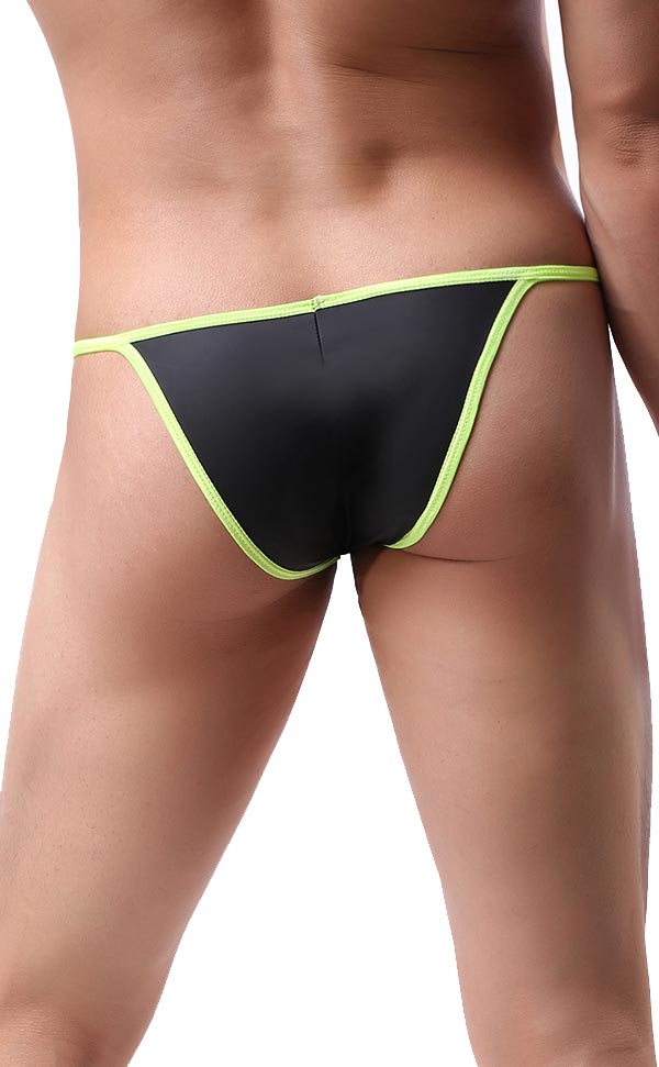 Men's Sexy PU Leather Low Rise T-Back Men's Sexy PU Leather Low Rise T-Back