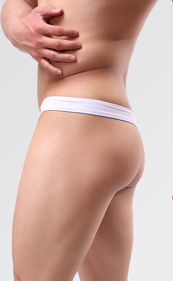 Men's Sexy PU Leather Low Rise Thongs Men's Sexy PU Leather Low Rise Thongs