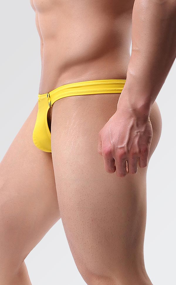 Men's Sexy PU Leather Low Rise Thongs Men's Sexy PU Leather Low Rise Thongs