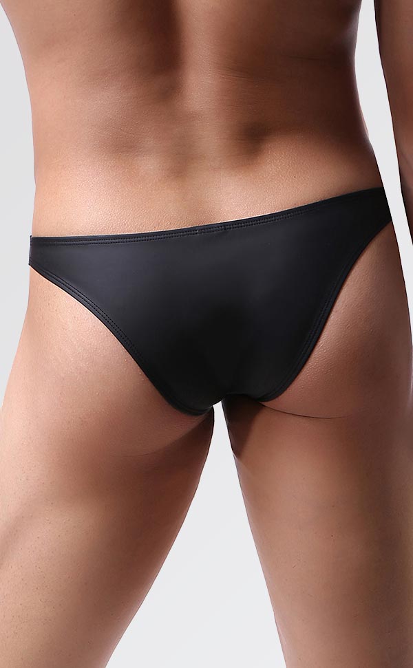 Men's Sexy PU Leather Low Rise Bikini Men's Sexy PU Leather Low Rise Bikini
