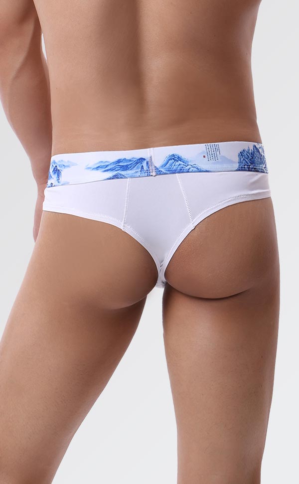 Men's Soft Printing Wide Waist Bikini Men's Soft Printing Wide Waist Bikini