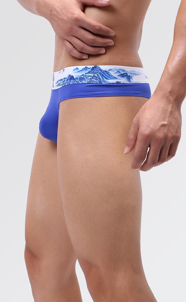 Men's Soft Printing Wide Waist Bikini Men's Soft Printing Wide Waist Bikini