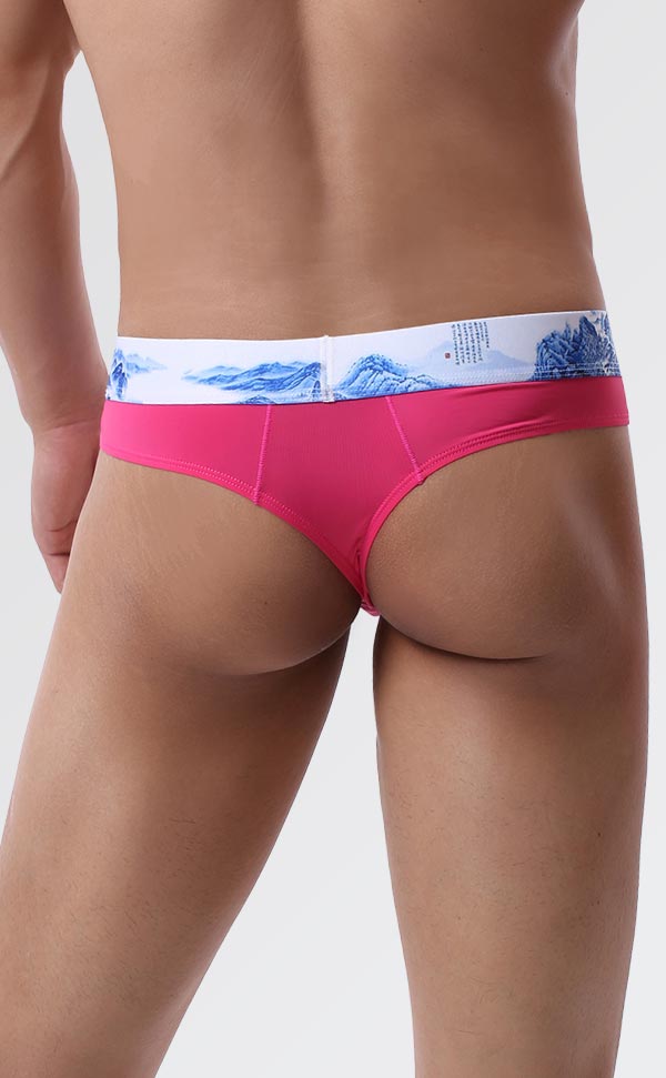 Men's Soft Printing Wide Waist Bikini Men's Soft Printing Wide Waist Bikini