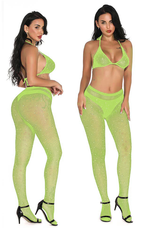 Rhinestone Fishnet Pantyhose Sets Rhinestone Fishnet Pantyhose Sets